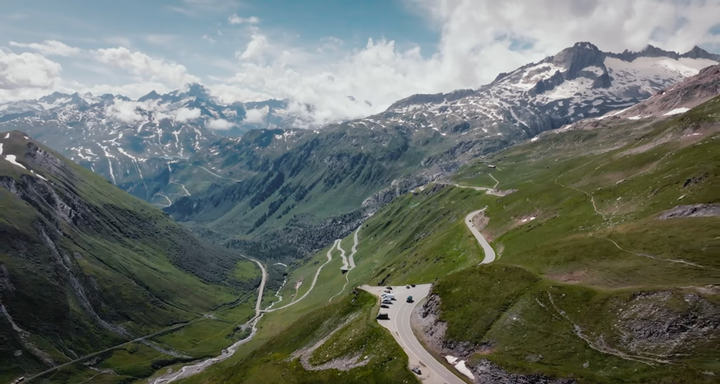 Drone Work - Capturing Porsche across the mountains of Switzerland